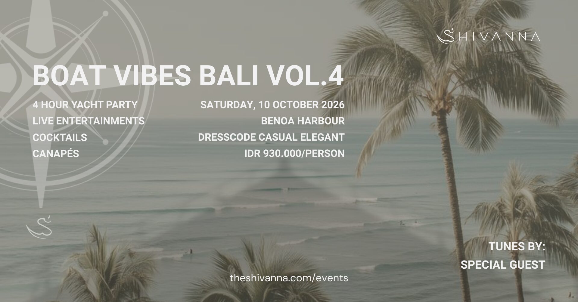 Boat vibes bali, yacht party